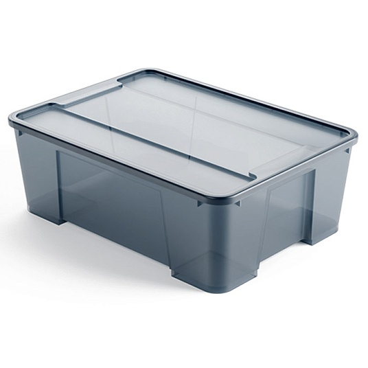 Контейнер для хранения вещей, дымчато-серый, 11 литров